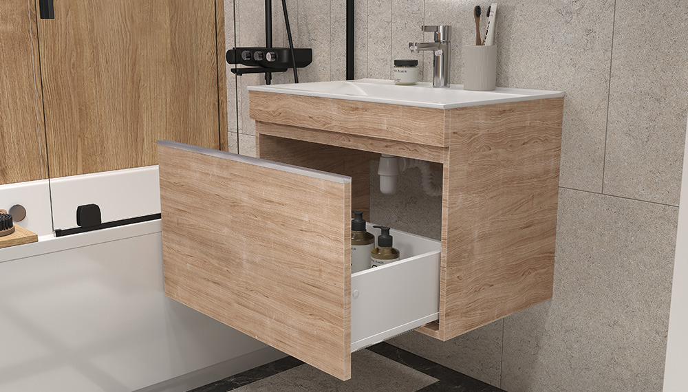 Тумба подвесная Velvex Pulsus 70 дуб сонома под раковину rkPUL.70-81 (Pulsus) (tp.PUL.PUL.70.1Y дуб сонома) - фото 3