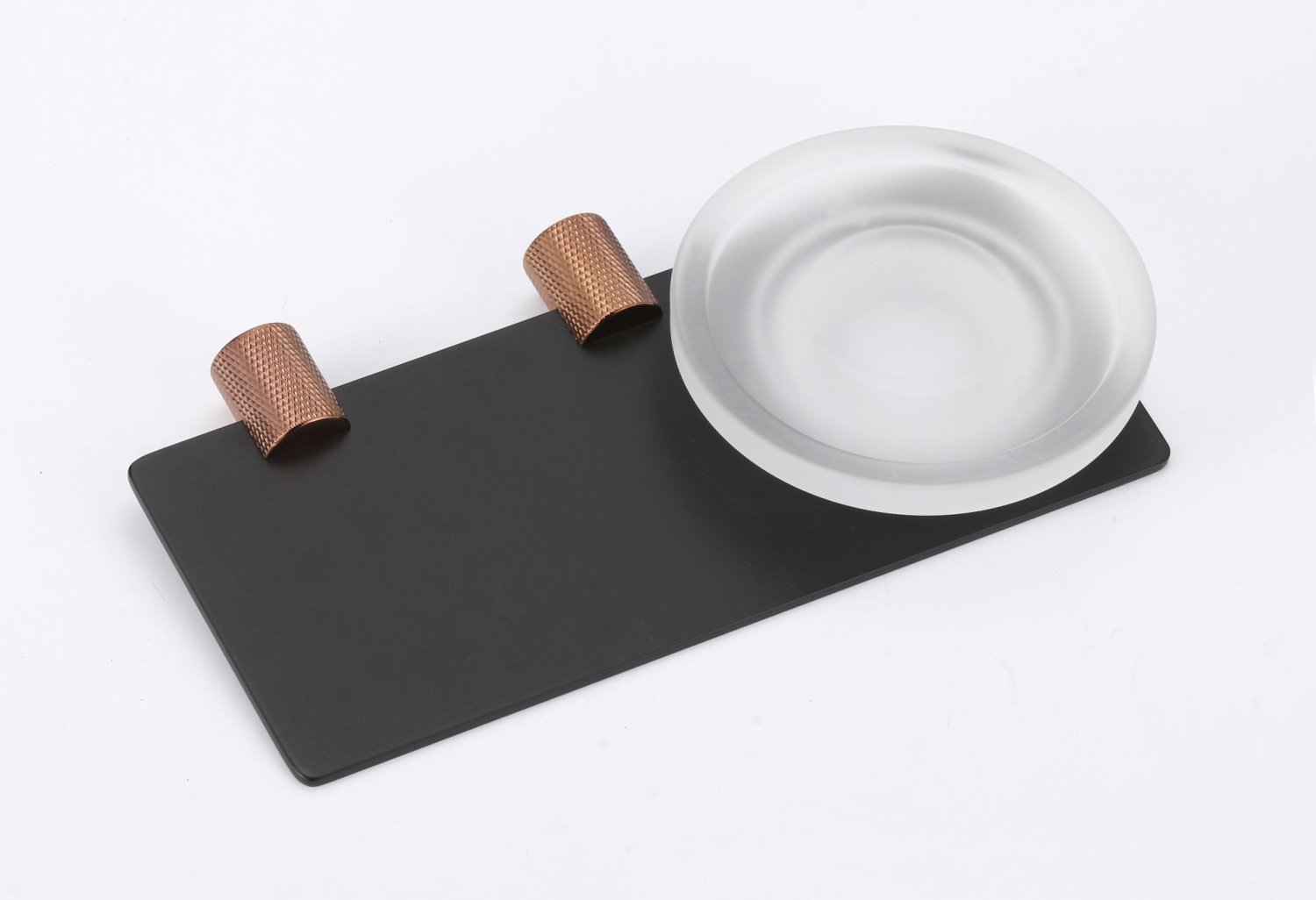 Мыльница стеклянная с настенным держателем Savol (S-002159HD) - фото 2