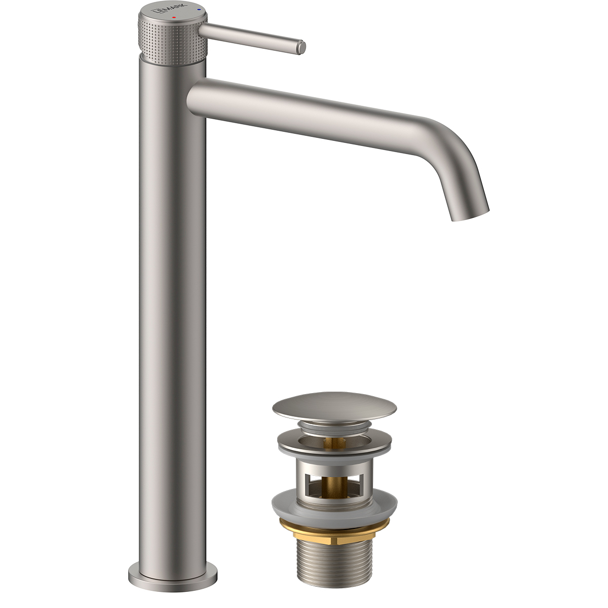 Смеситель Lemark Beluga для раковины высокий (LMF-8015B-BN) - фото 1