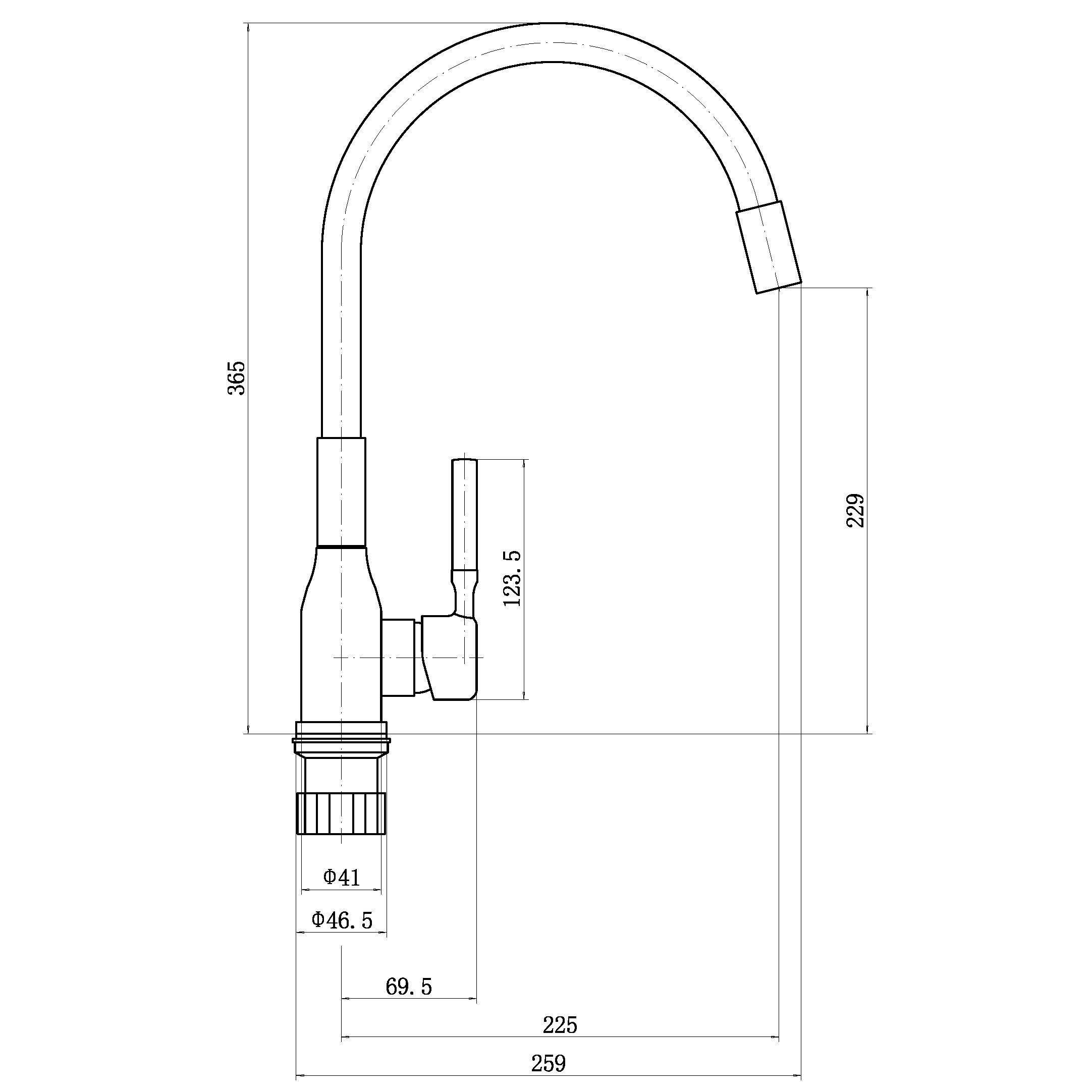 Смеситель PLstart для кухни (PG54022B24) - фото 3