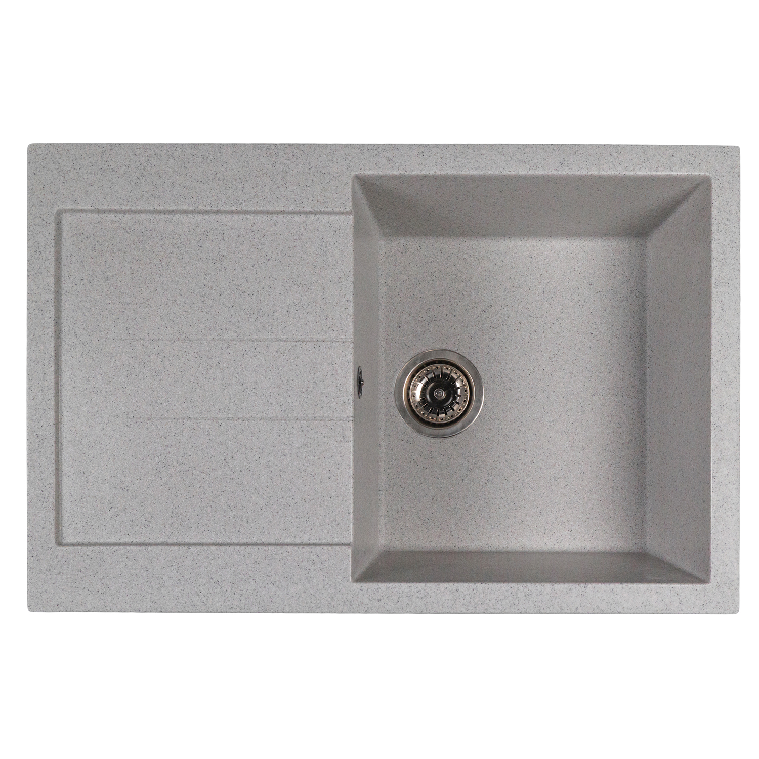 Мойка MIXLINE МЛ-ГМС107 (ML-GMS107) СТАНДАРТ с крылом, серый (310), 770*493*190мм (558132)