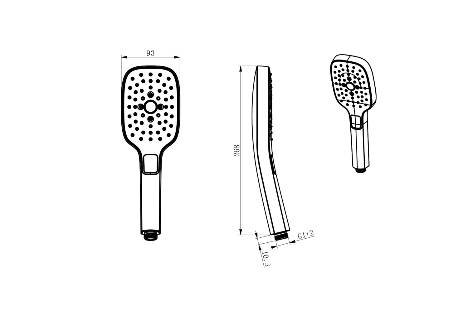 Ручная лейка DK (DC1101901) - фото 2