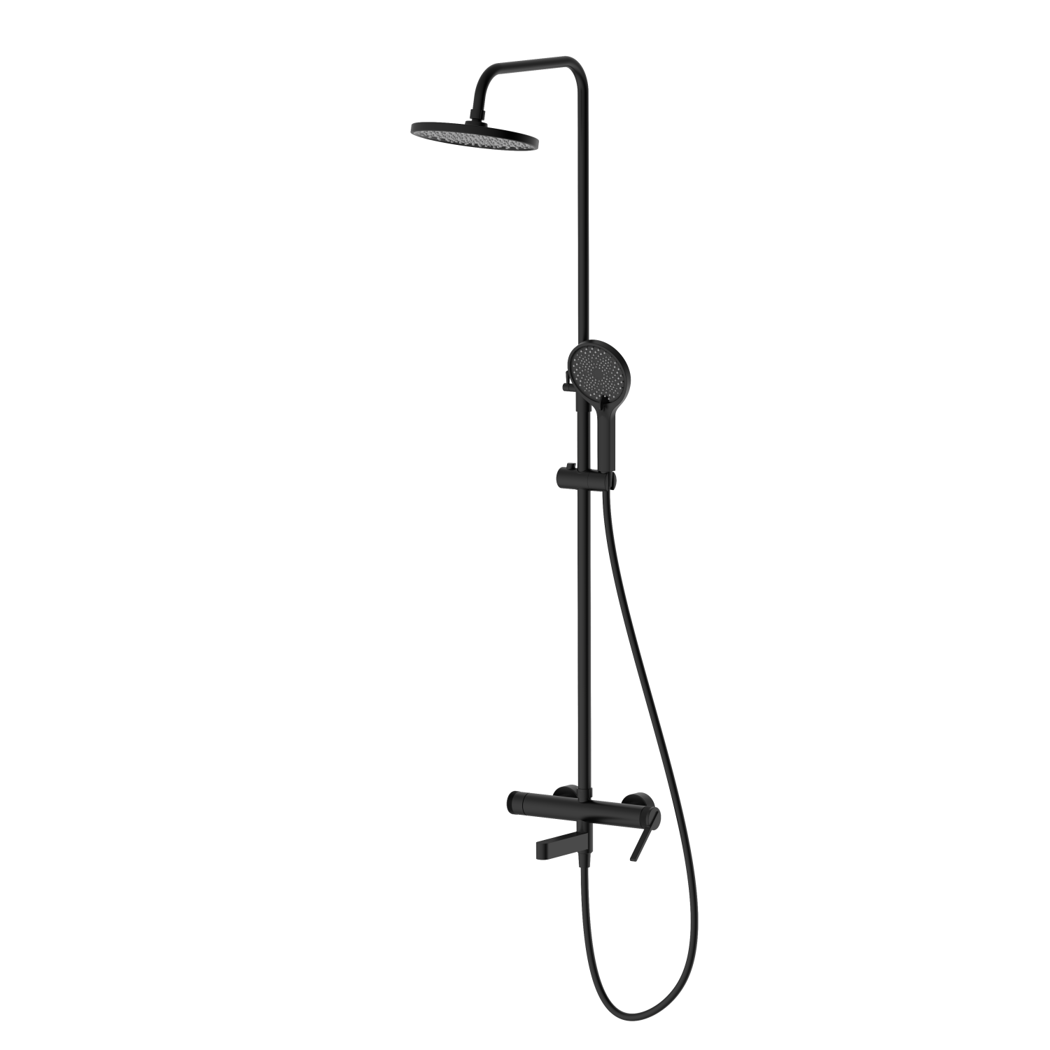 Душевая система со смесителем DQ Bonn черный (DA1703705) - фото 1