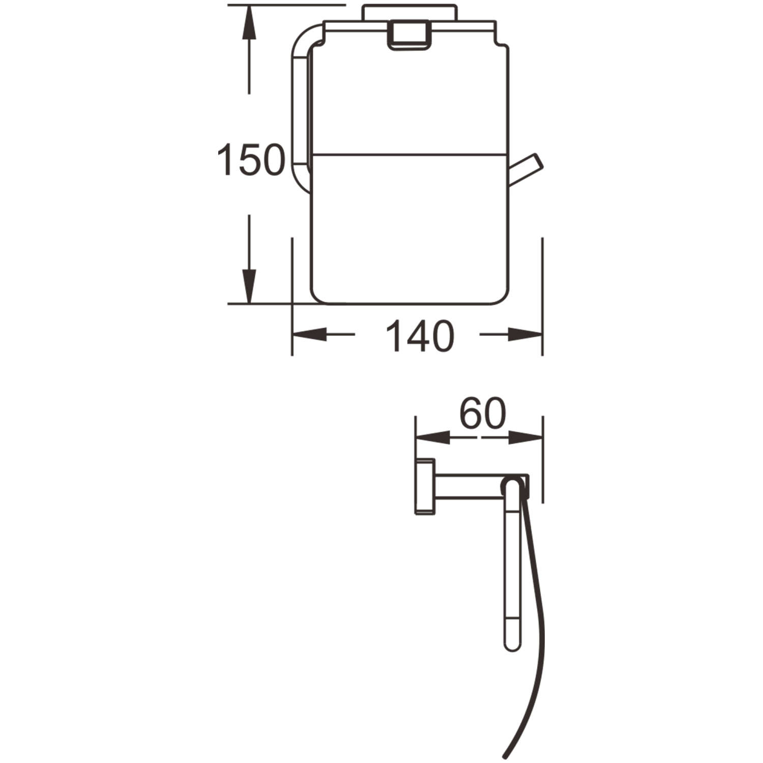 Держатель для туалетной бумаги BELZ (B90303) - фото 2