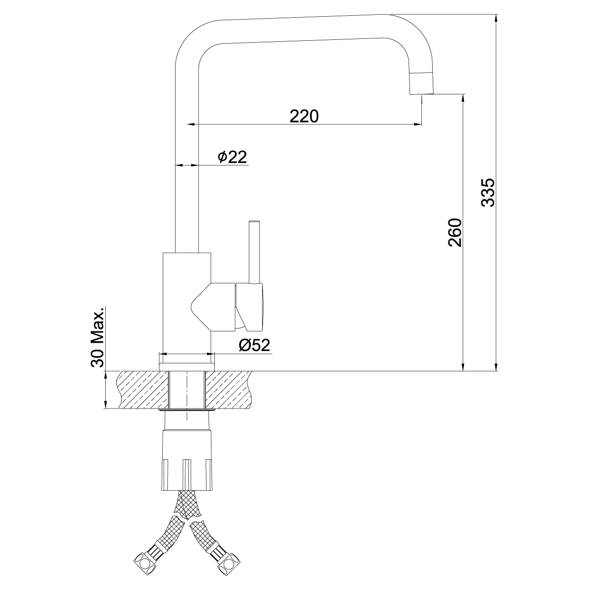 Смеситель для кухонной мойки Lemark Expert (LM5077S) - фото 2