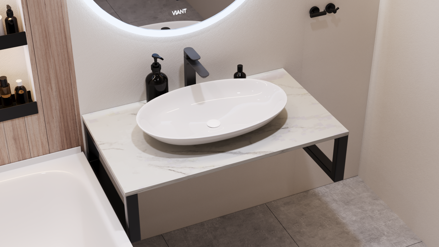 Столешница VIANT "Neo" (VNEO80MRBEL-STMDF) - фото 2