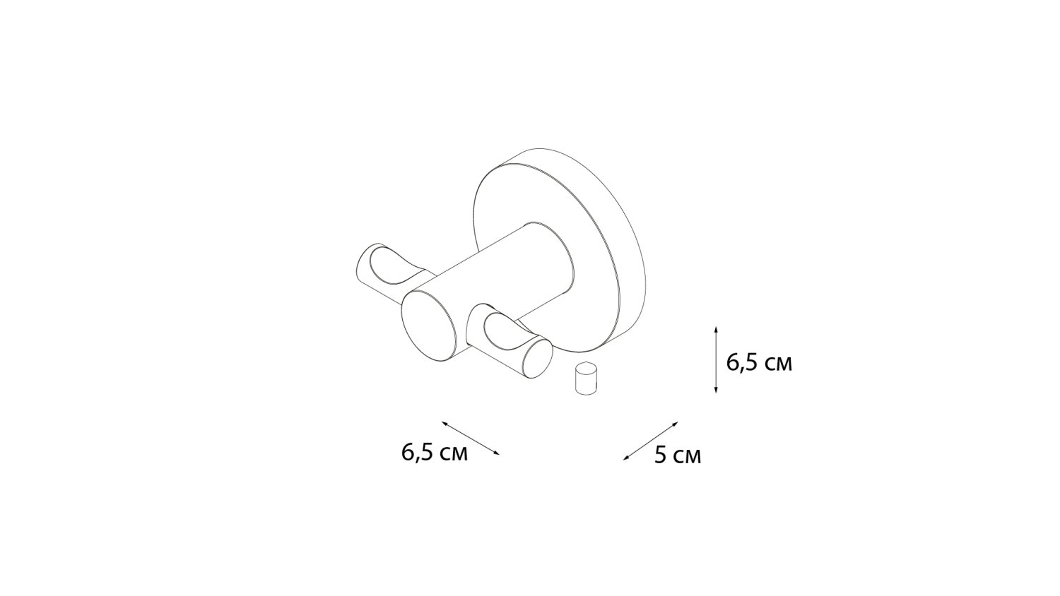 Крючок двойной Fixsen Hotel (FX-31005C) - фото 3