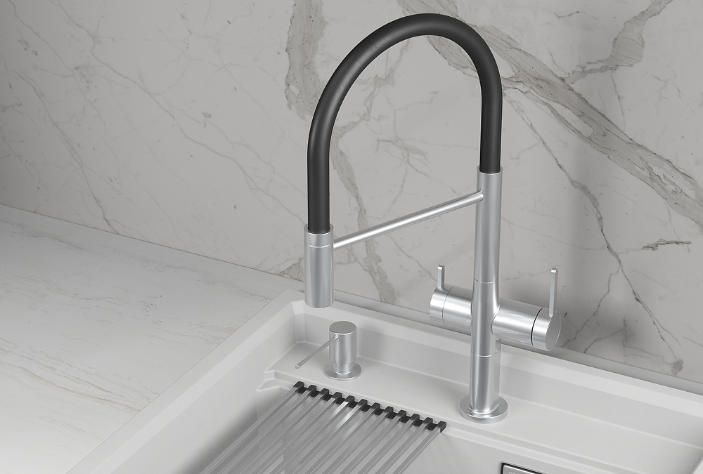 Смеситель для кухни GRANULA (8277, НЕРЖ) - фото 2