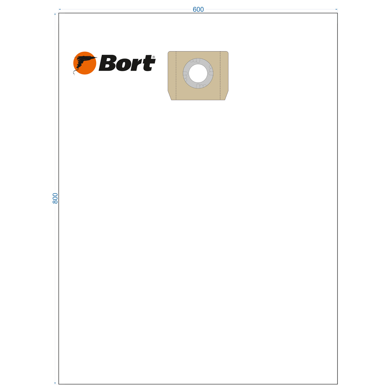 Комплект мешков пылесборных для пылесоса Bort BB-010U (93411461)