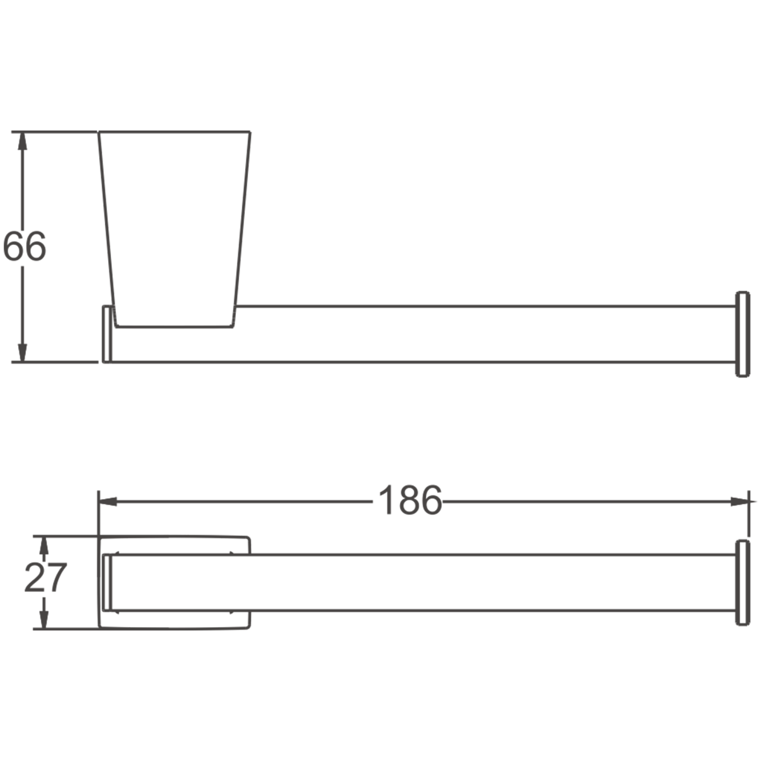 Держатель для туалетной бумаги BELZ белый (B91503-2) - фото 2