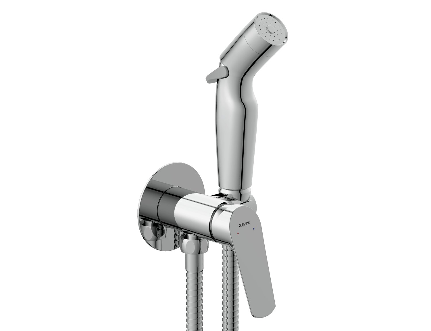 Смеситель Cersanit  с гигиеническим душем FLAVIS встраиваемый однорычажный (64104)