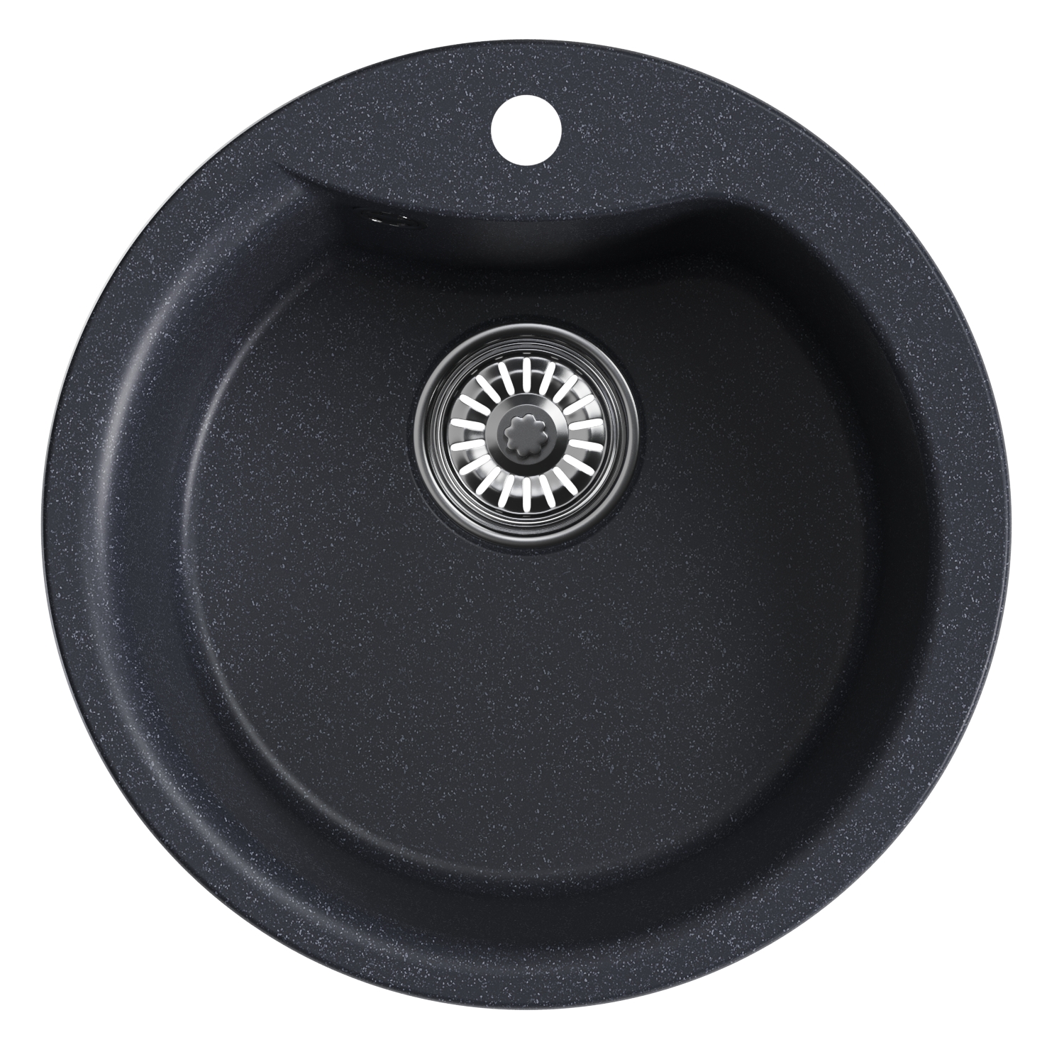 Мойкa MIXLINE ML-GM12 круглая антрацит (343) 480мм (глуб. чаши 210) NEW (551840) Мойкa MIXLINE ML-GM12 круглая антрацит (343) 480мм (глуб. чаши 210) NEW (551840) - фото 2