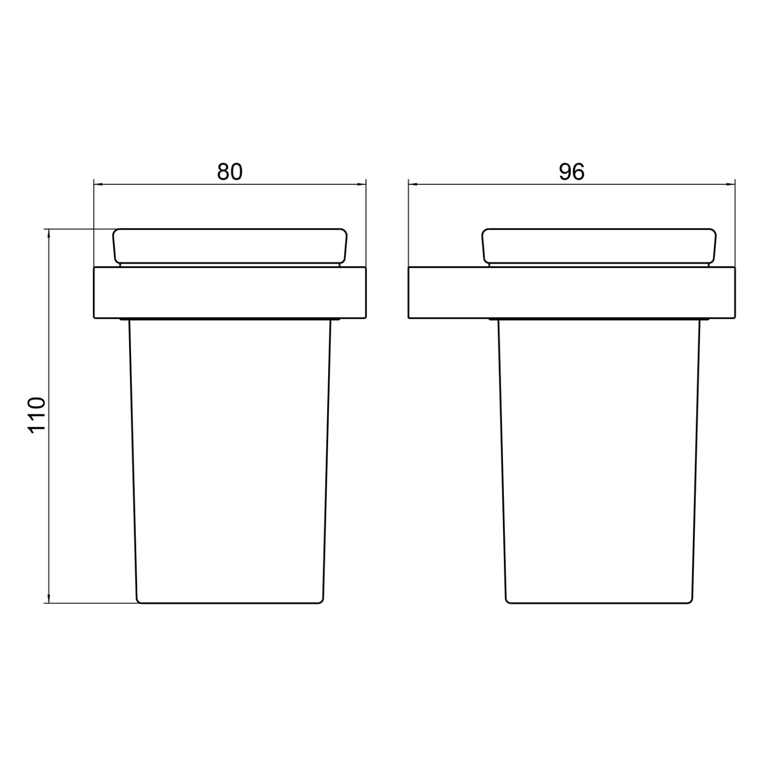 Стакан для зубных щеток Timo Petruma золото матовое (15233/17) - фото 2