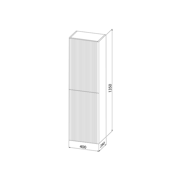Пенал подвесной IDDIS Aiger 40 см, белый (AIG40W0i97) Пенал подвесной IDDIS Aiger 40 см, белый (AIG40W0i97) - фото 4