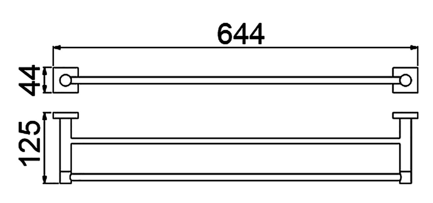 Полотенцедержатель двойной Timo Selene (12056/03) черный - фото 3