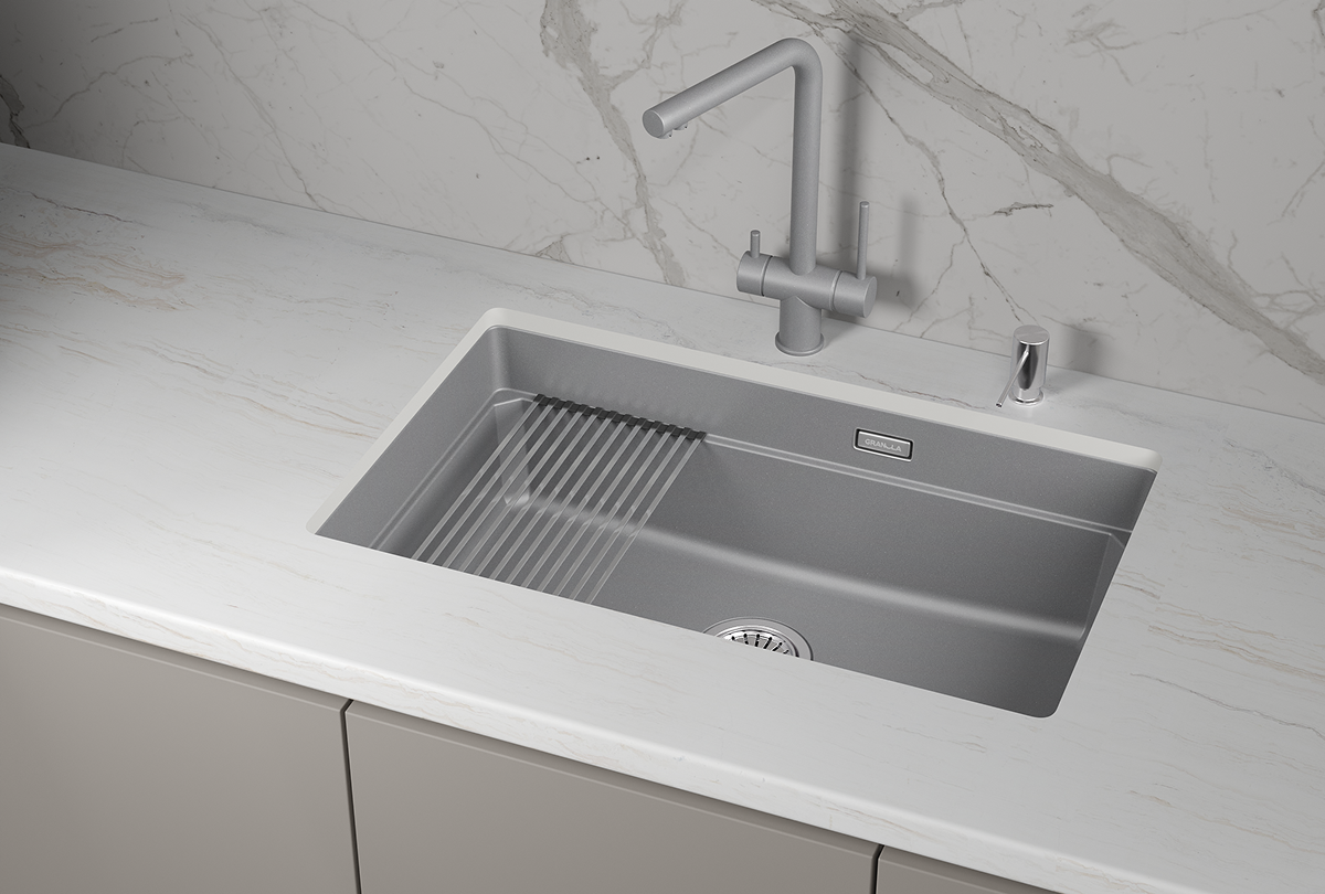 Кухонная мойка GRANULA кварц (7303iU, АЛЮМИНИУМ) - фото 3