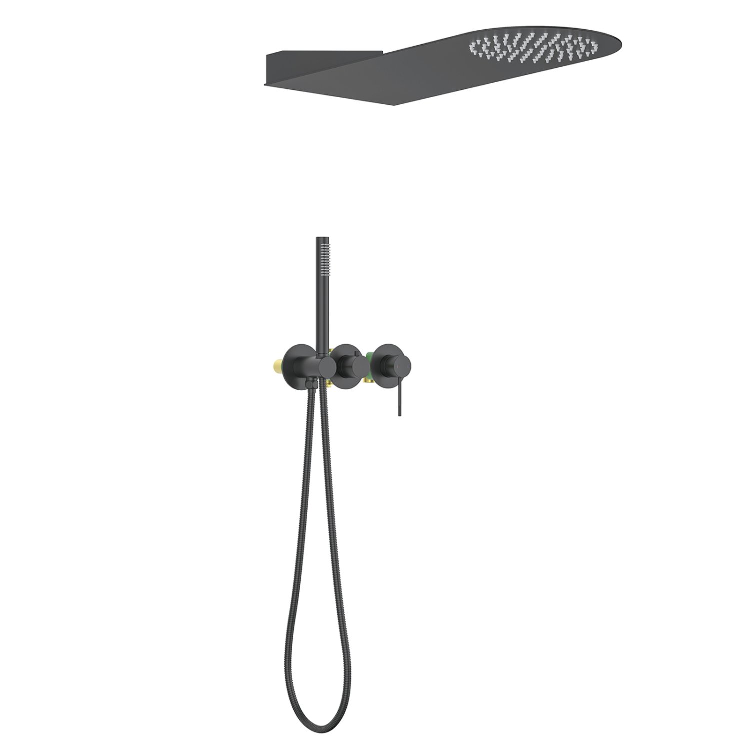 Душевая система встроенная Timo Saona черный (SX-2340/03SM) - фото 1