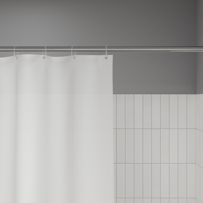 Штора для ванной IDDIS Бэйс (Base) 200x240 см, полиэстер, белый (BL08P24i11) - фото 4