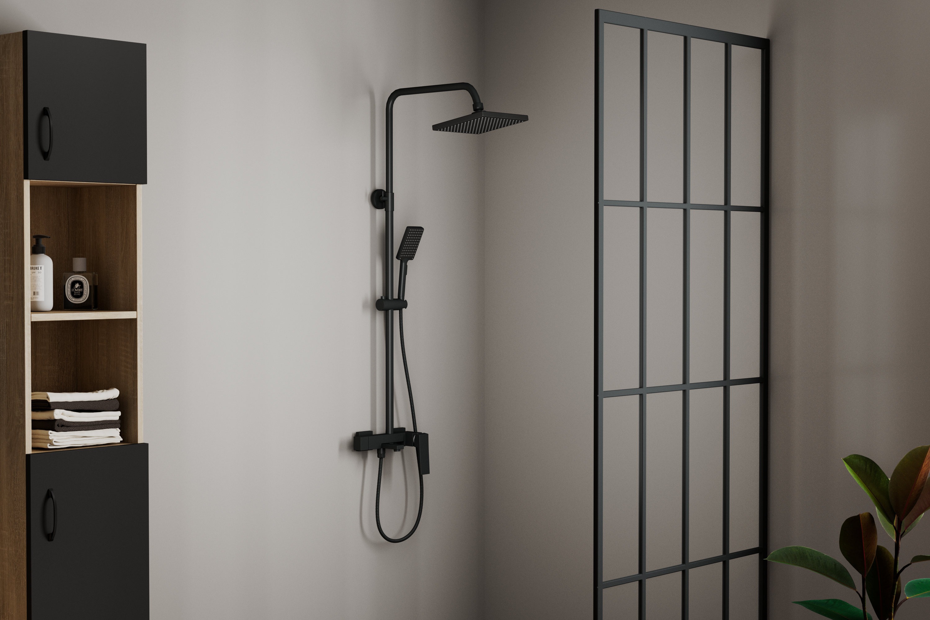Душевая система RUSH Thira (TR3635-50Black) Душевая система RUSH Thira (TR3635-50Black) - фото 2