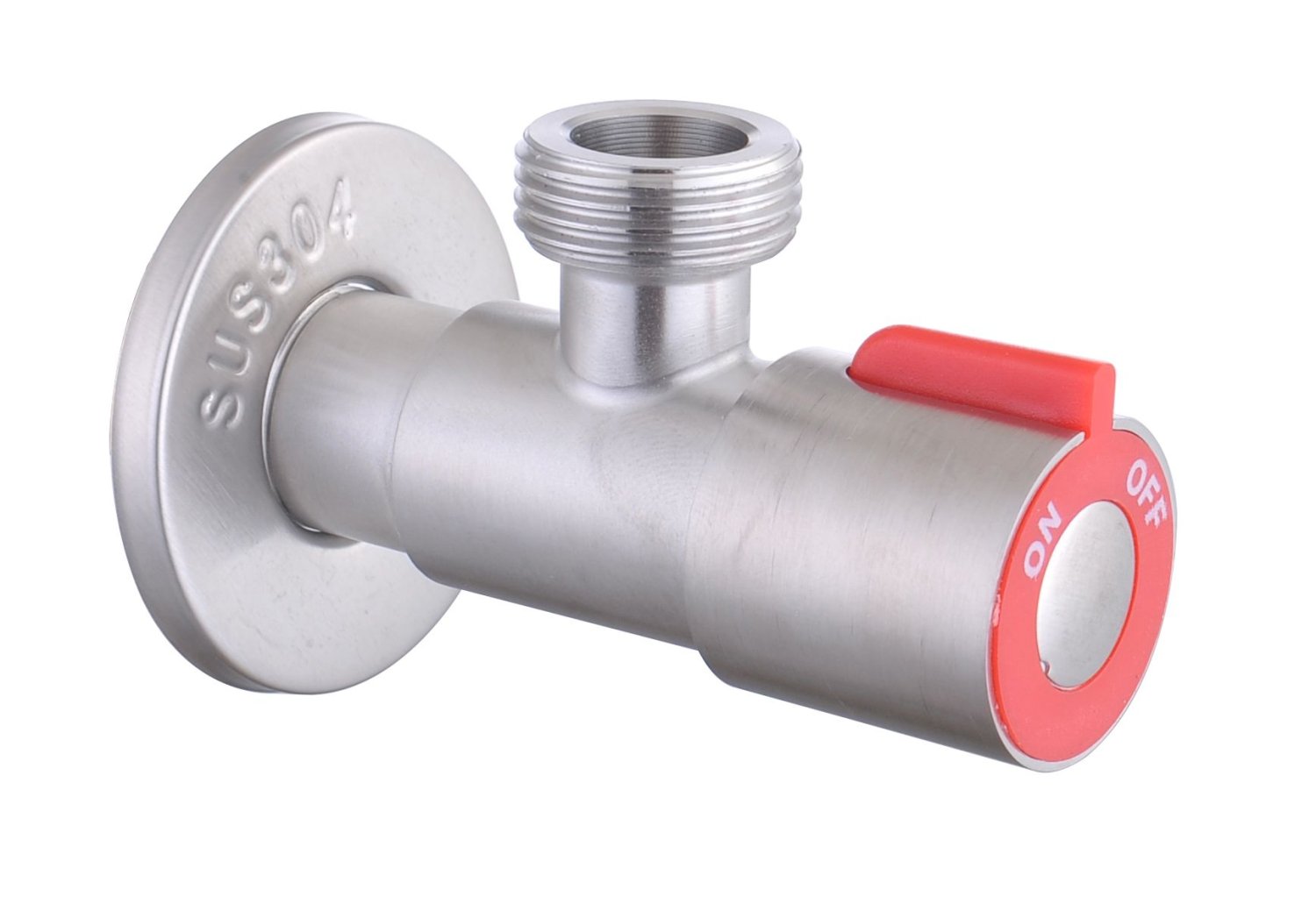 Угловой вентиль красный 3/4 Fmark (FS(005)10) - фото 1