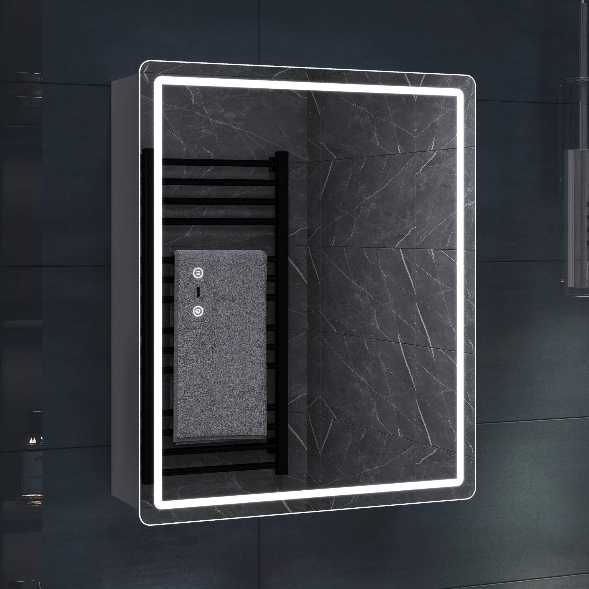 Зеркальный шкаф VIGO Geometry Step 500 с зеркалом (455) - фото 6