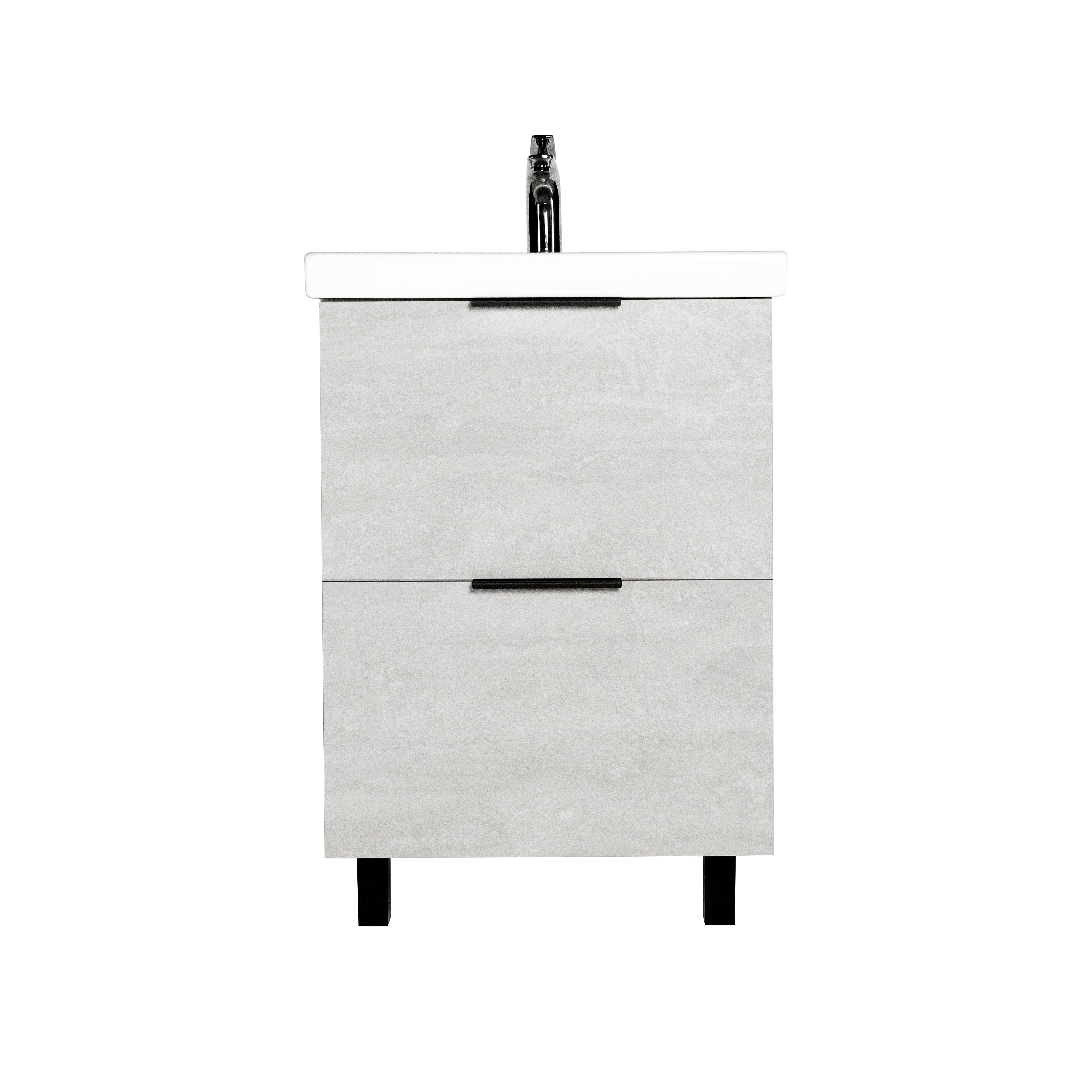 Тумба VIANT "Берлин" MODUO 60 2 ящика цемент 444х570х820 (VBER60MDC-T2Y) - фото 2