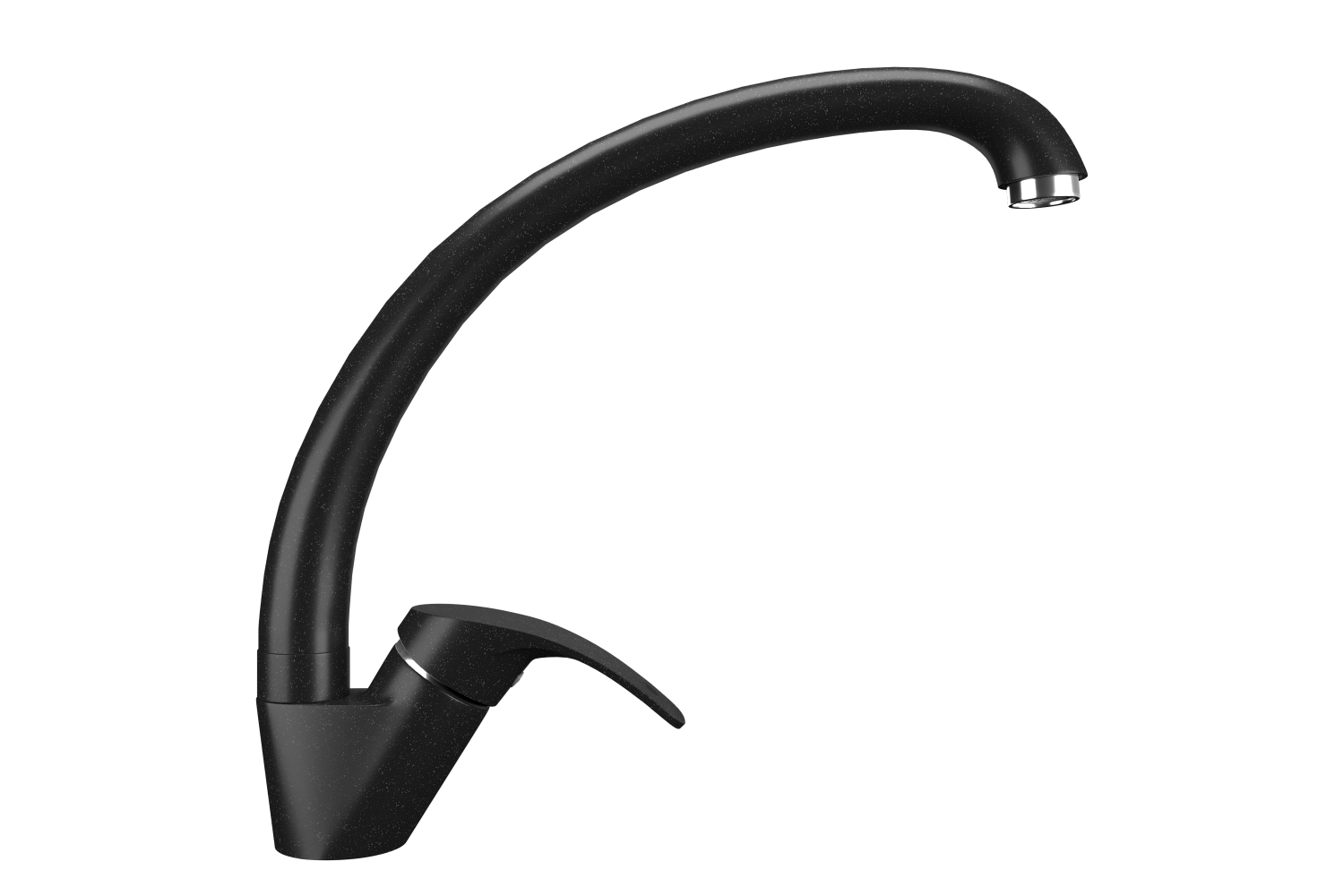 Смеситель для кухни ULGRAN Classic ультра-черный (U-007-344) - фото 1