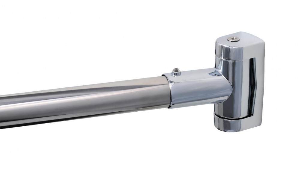 Карниз для ванной дуговой Fixsen нерж.сталь-хром max. 180 см. ( FX-25144) - фото 1