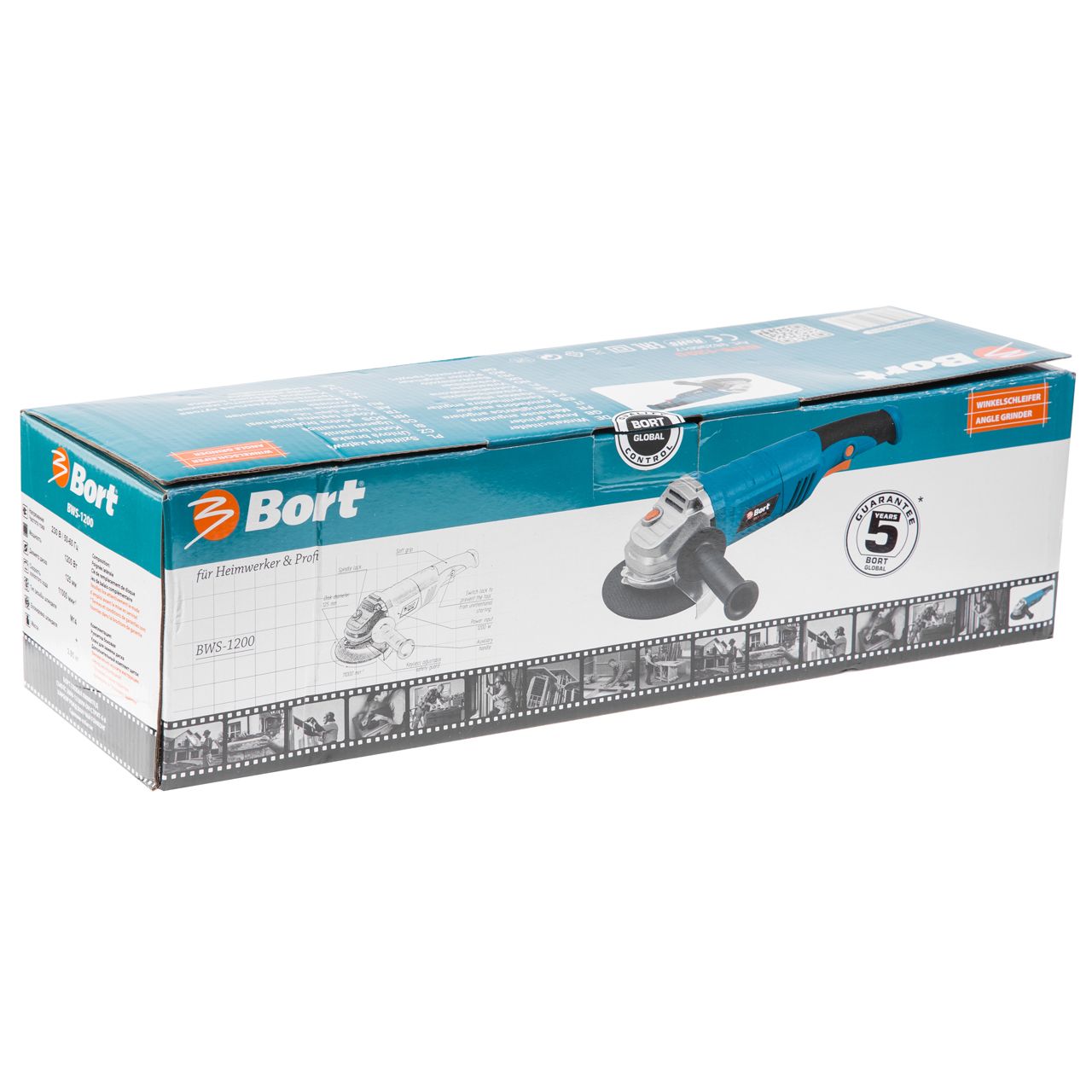 Машина шлифовальная угловая Bort BWS-1200 (98296617) Машина шлифовальная угловая Bort BWS-1200 (98296617) - фото 6