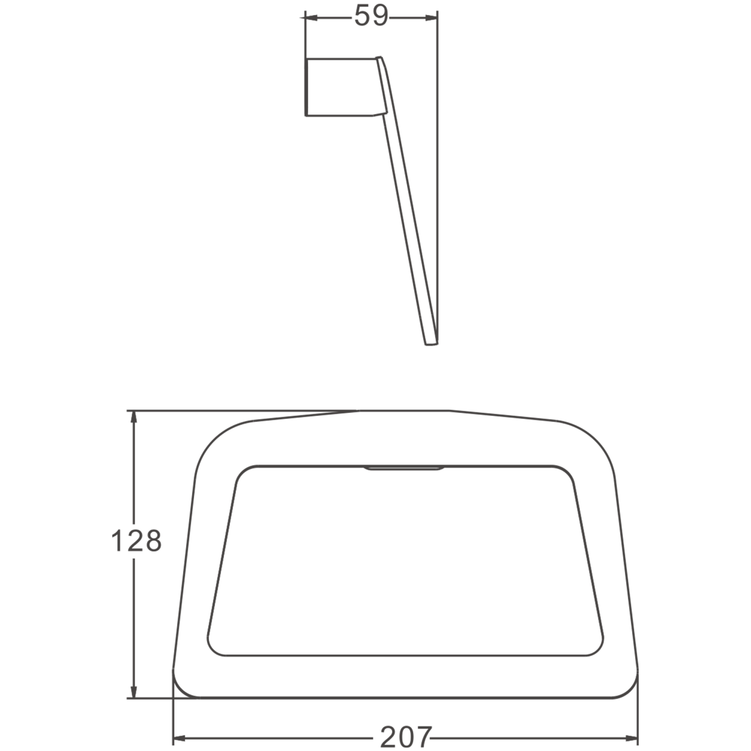 Держатель для полотенец BELZ белый (B91004) - фото 2