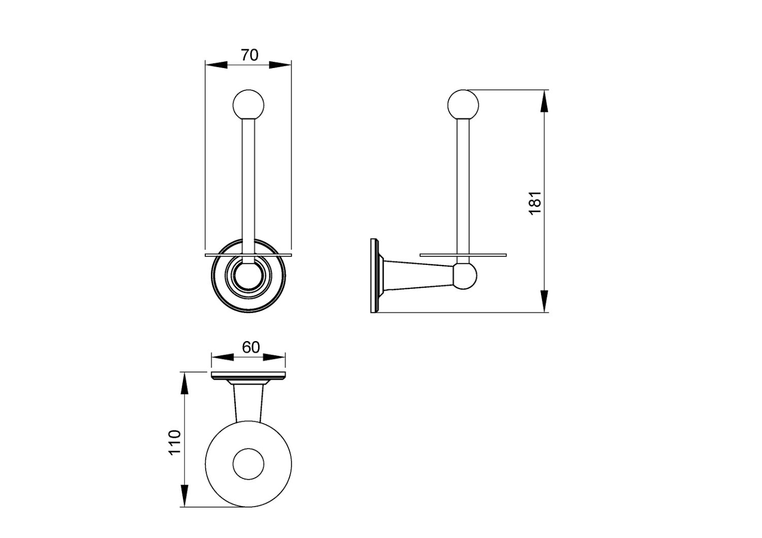 Бумагодержатель Timo Nelson (160044/02) - фото 2