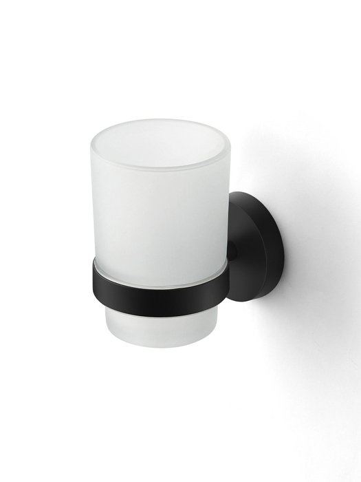 Подстаканник одинарный, черный матовый, матовое стекло, сплав металлов, Sena, IDDIS, SENSBG1i45 - фото 7