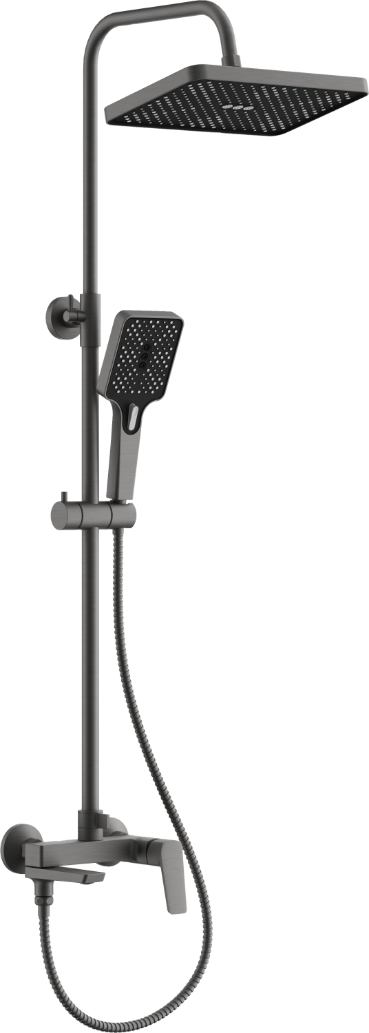 Душевая система BELZ оружейная сталь (B24715-3) - фото 1