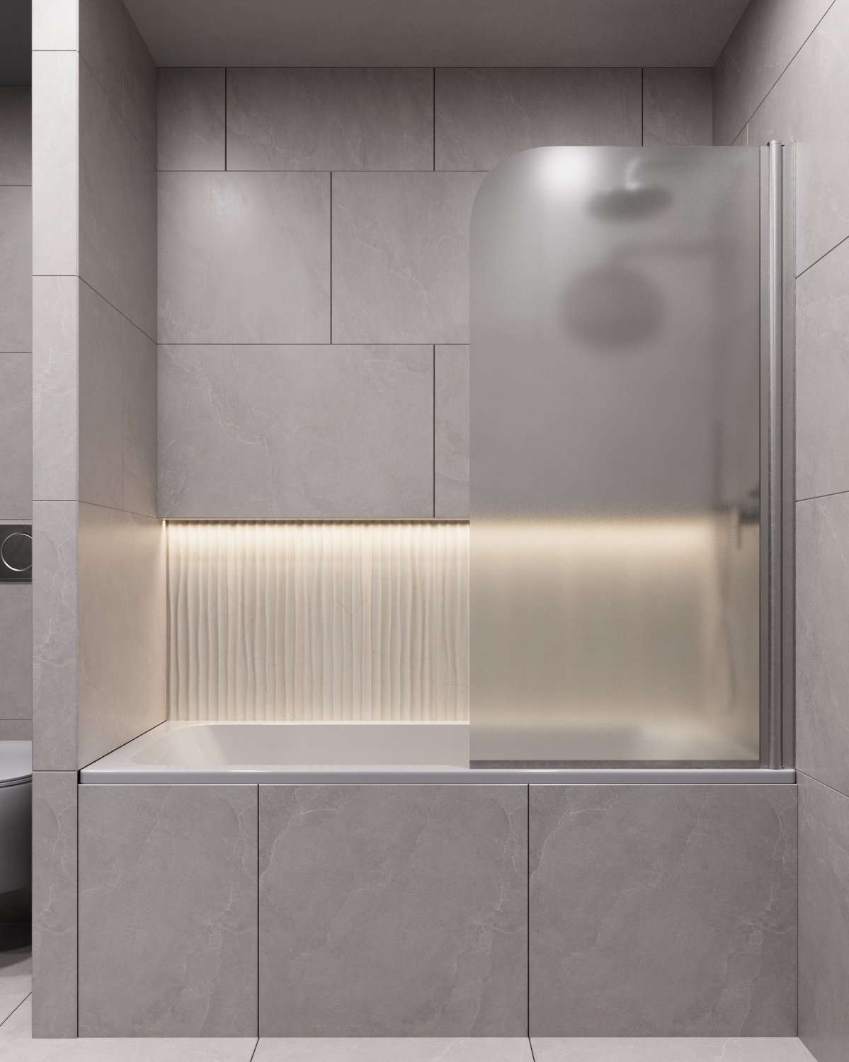 Шторка для ванны поворотная Timo TCM-70/02F-6 на монопетле 1400*700, стекло матовое 6 мм (T30) - фото 2