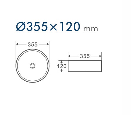 Раковина накладная D&K Matrix графит 355*355*120мм (DT1391506) - фото 3