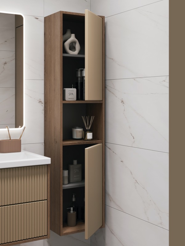 Пенал подвесной CERSANIT CLASSIC RIBBLE 35 универсальный бежевый (69281) - фото 10