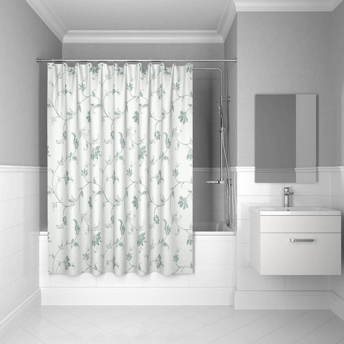 Штора для ванной комнаты IDDIS Elegant 200*200 см elegant silver (SCID132P)