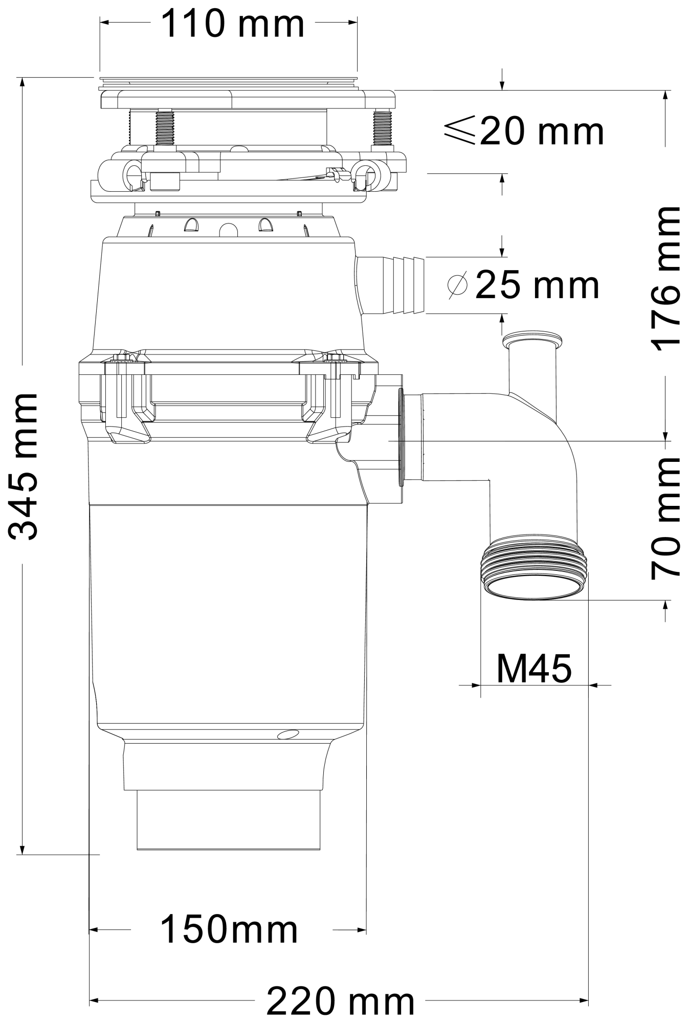 Измельчитель пищевых отходов Fmark (FCD-602) - фото 7