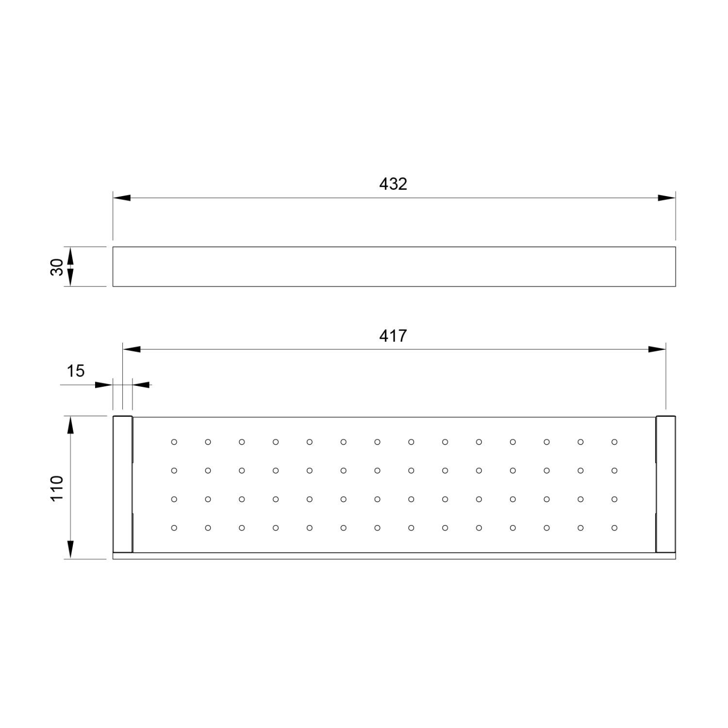 Полка в ванную Timo Petruma хром (15273/00) - фото 2