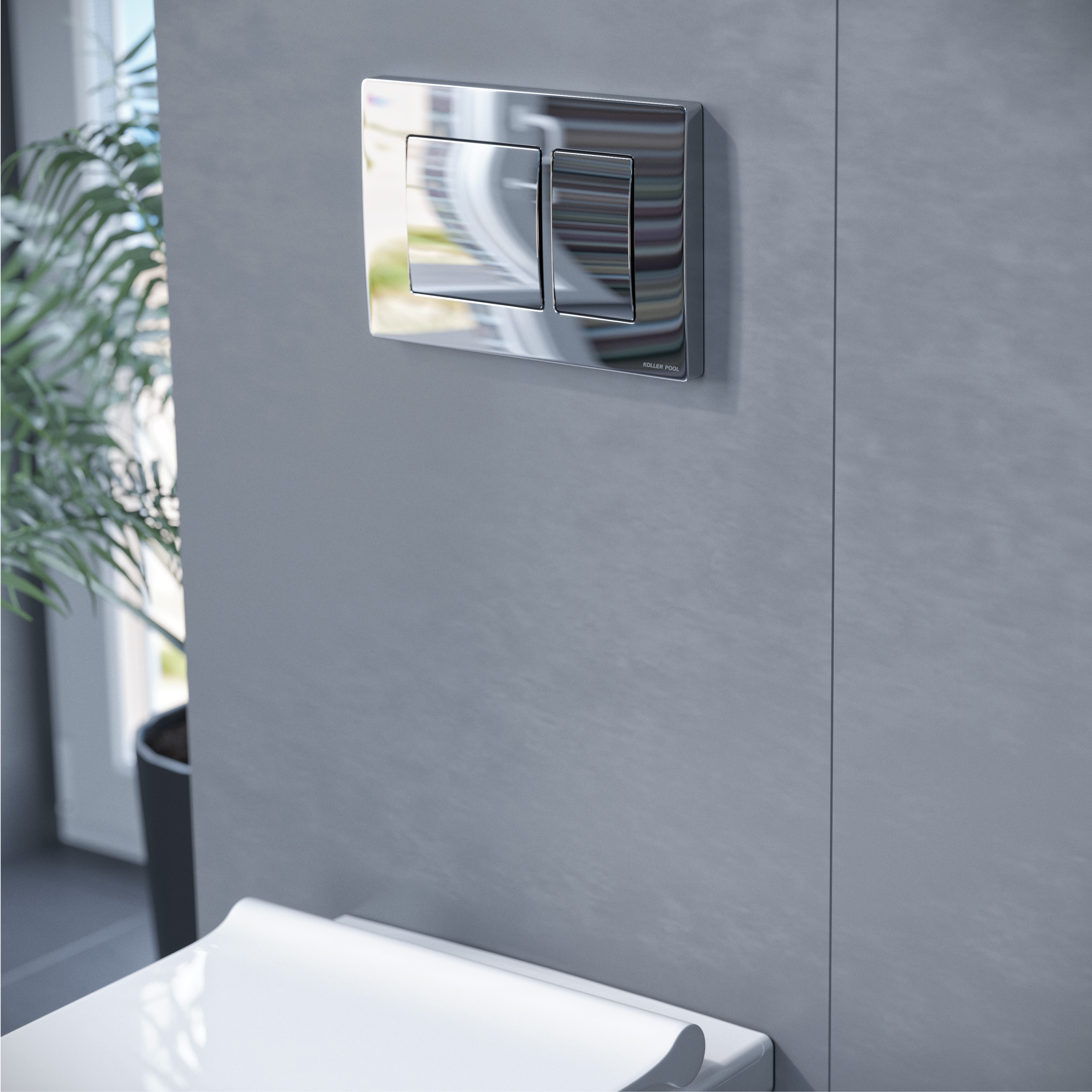 Кнопка смыва для унитаза Alcora ST1200 Koller Pool Kvadro (KVADRO WHITE) Кнопка смыва для унитаза Alcora ST1200 Koller Pool Kvadro (KVADRO WHITE) - фото 2
