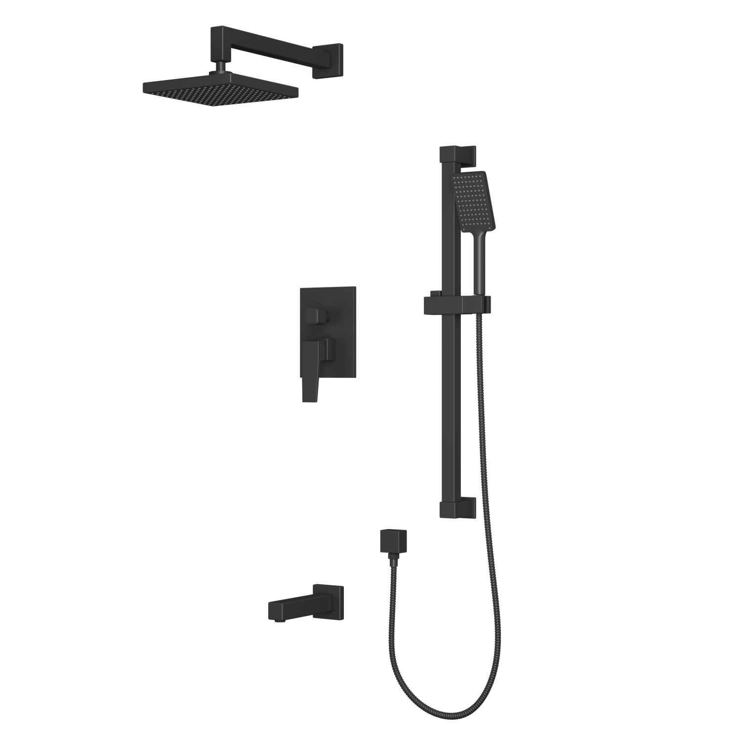 Встроенная душевая система RUSH Thira (TR3635-60Black) - фото 1