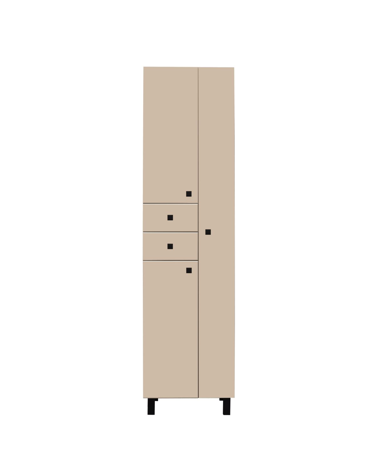 Шкаф-колонна Runo 50 правый какао/бежевый (00-00004888)