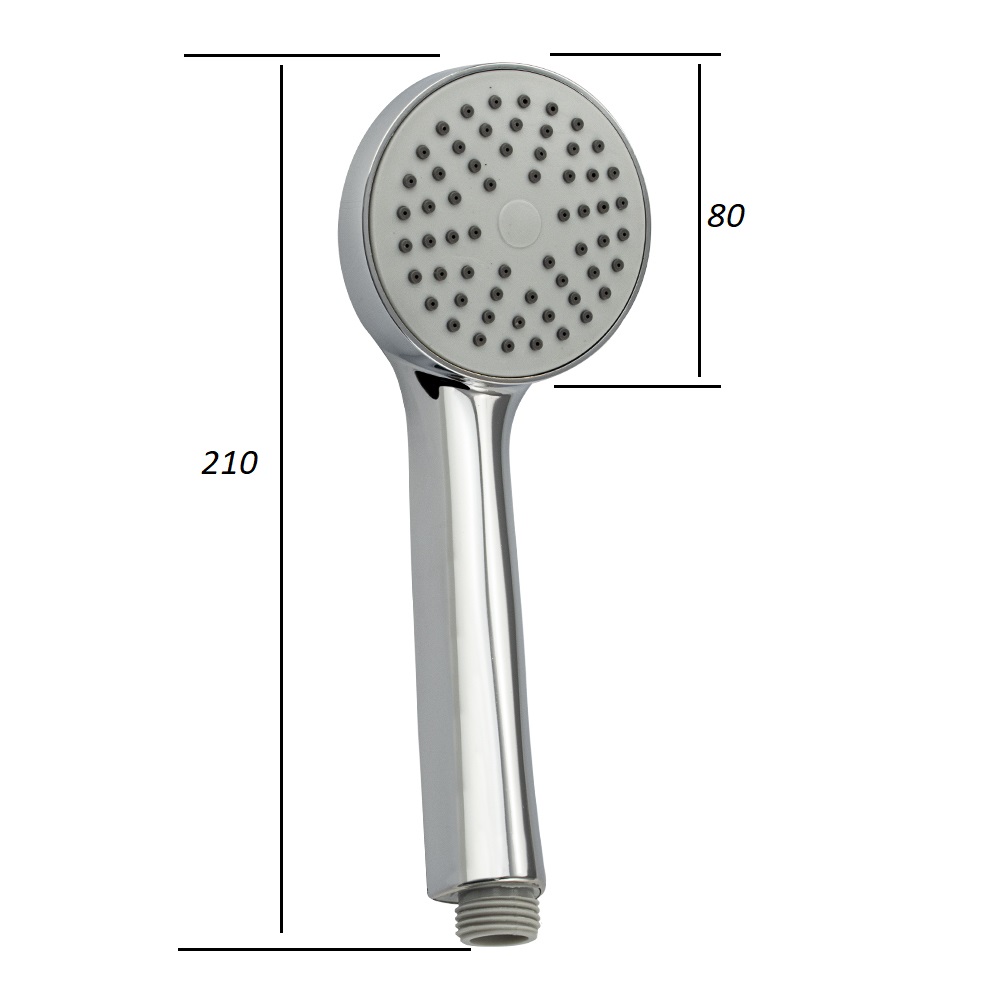 Лейка для душа ПСМ 80мм однорежимная 1/2" (имп) (PSM-1080) - фото 4