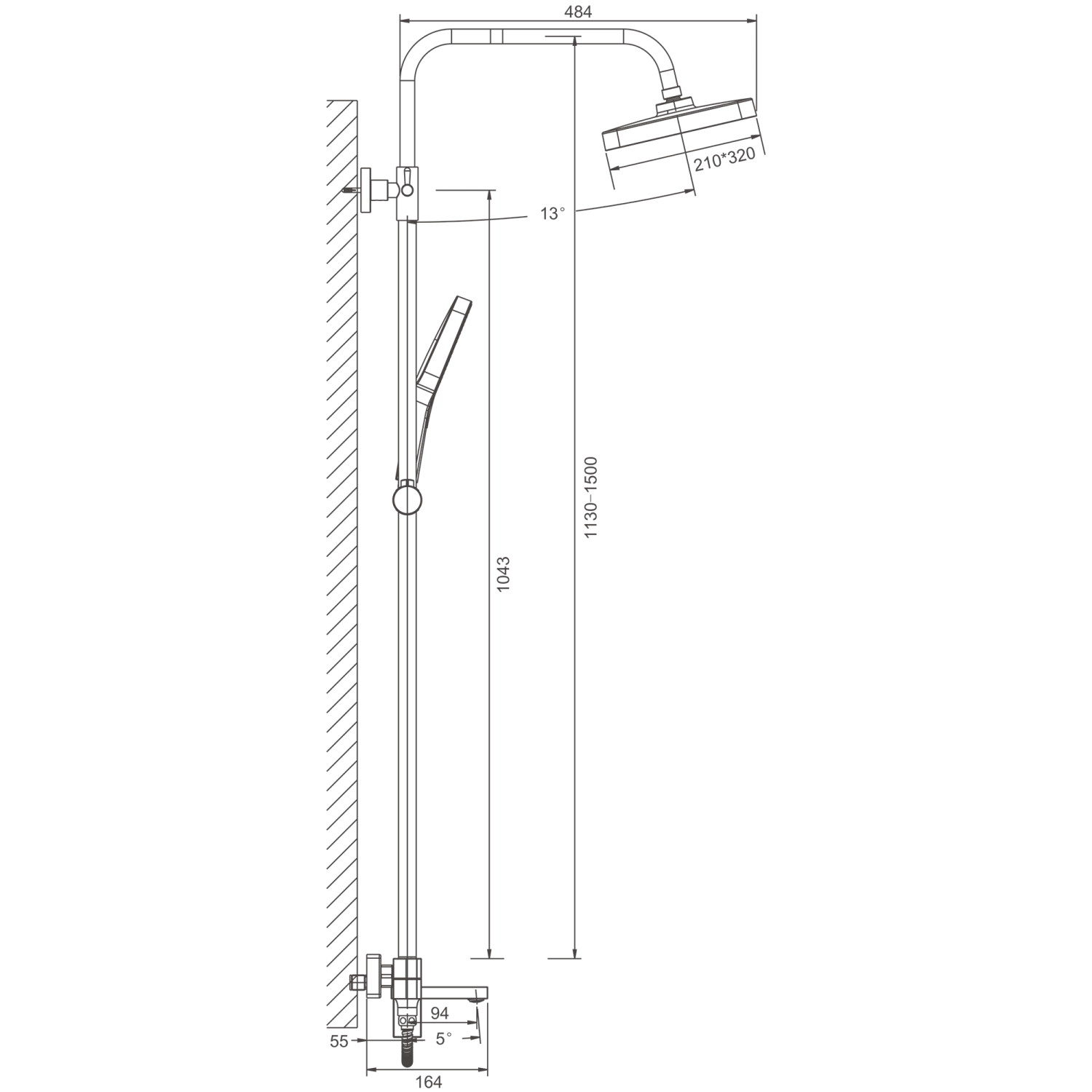 Душевая система BELZ хром (B24658) - фото 2