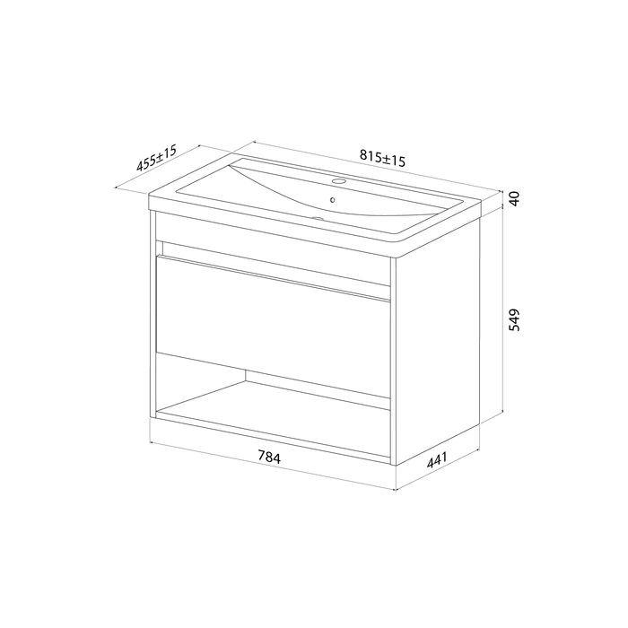 Тумба с умывальником IDDIS Zodiac X подвесная, с нишей, 80 см, белый, подходит умыв. 4078000i28 (ZDX80WNi95K) - фото 6