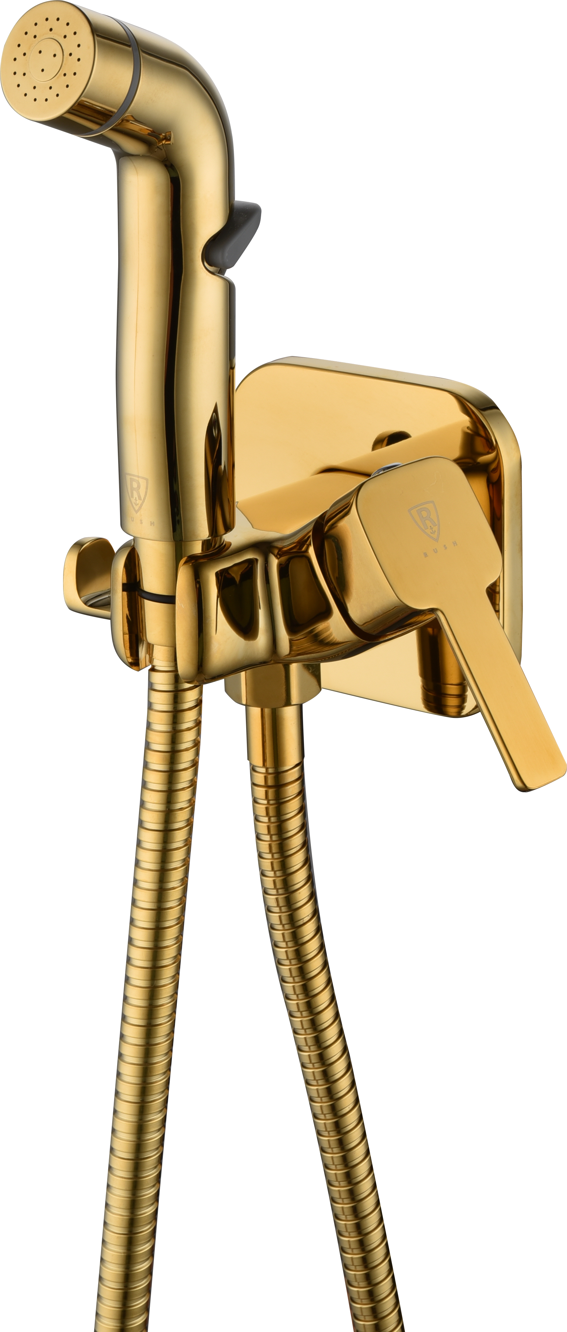 Смеситель с гигиеническим душем RUSH Capri встраиваемый, золото (CA1435-99G) - фото 1