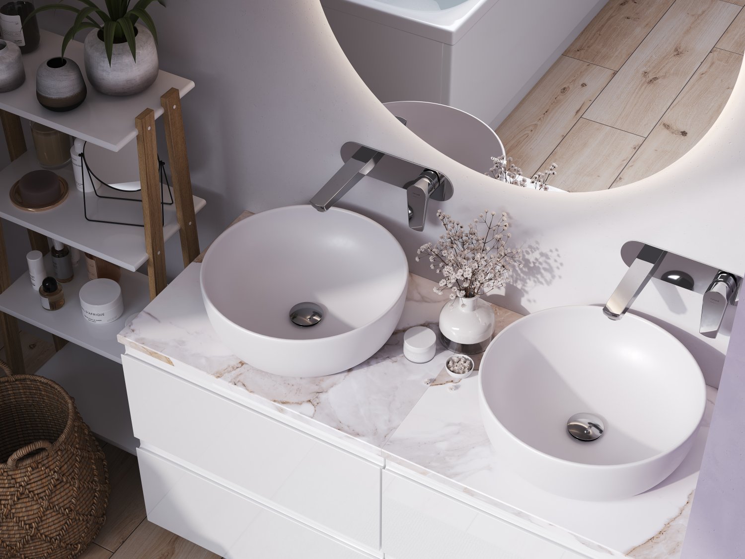 Смеситель для раковины Cersanit MODUO встраиваемый однорычажный (64096) - фото 2