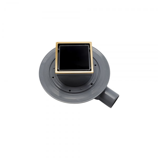 Точечный трап Pestan Confluo Standard 10х10 Black Glass Gold (13000172) - фото 1