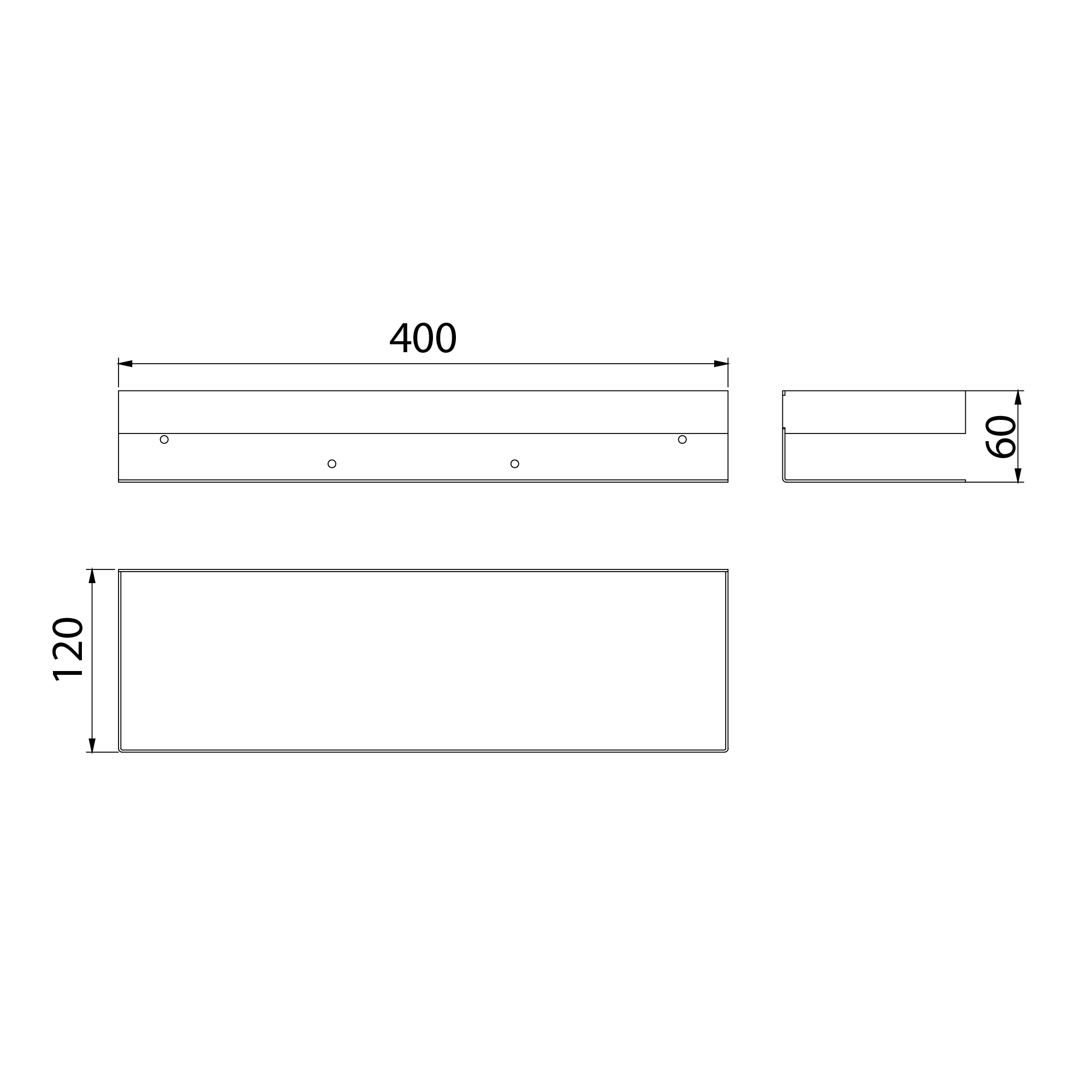 Полка для душа прямая Lemark SHELF LINE 400 мм из нерж. стали с крючками, черный (9772053) - фото 2