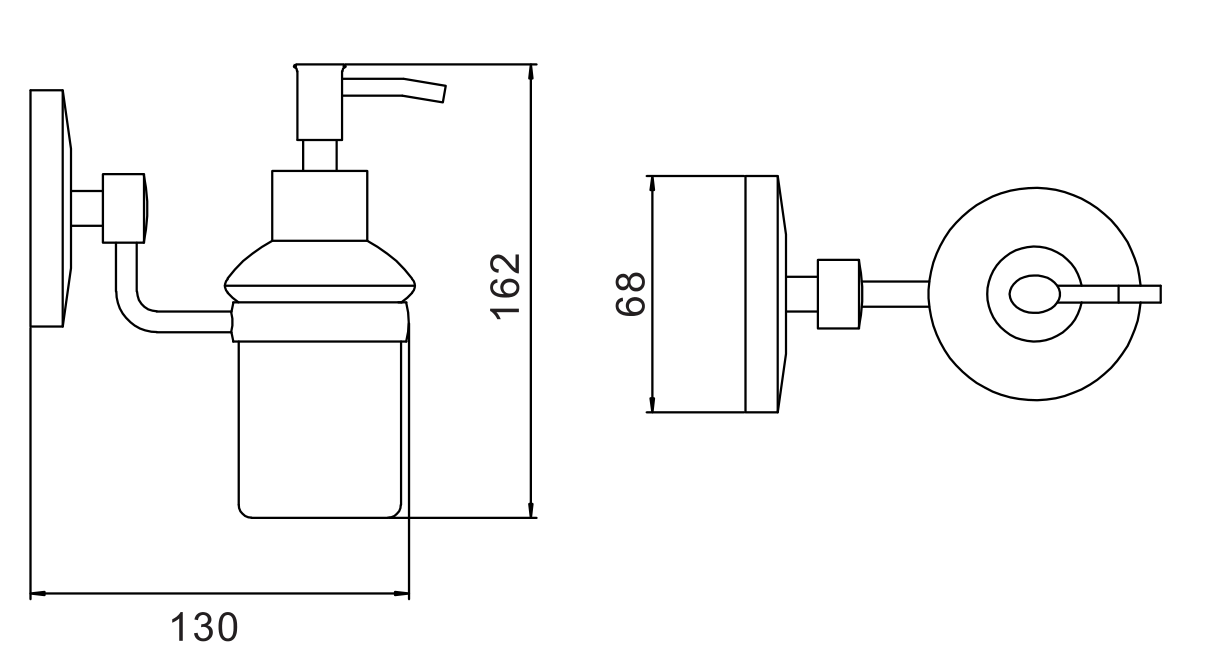 Дозатор для жидкого мыла Savol серия 71 (S-007131) - фото 3
